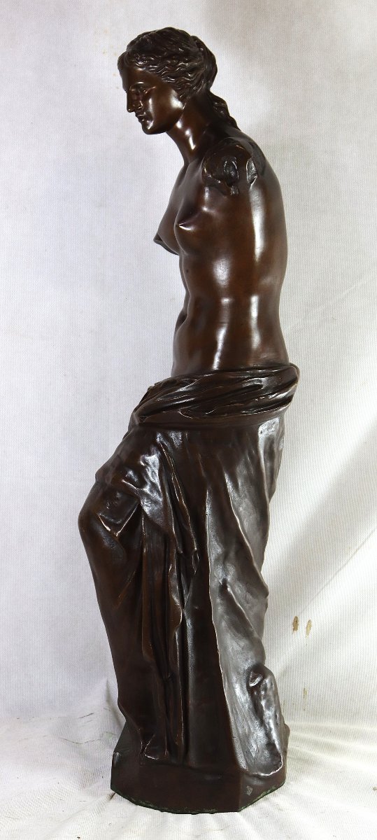 Ron Liod Sauvage (19th Century), Large Bronze Sculpture "venus De Milo", Signed, 19th Century-photo-4
