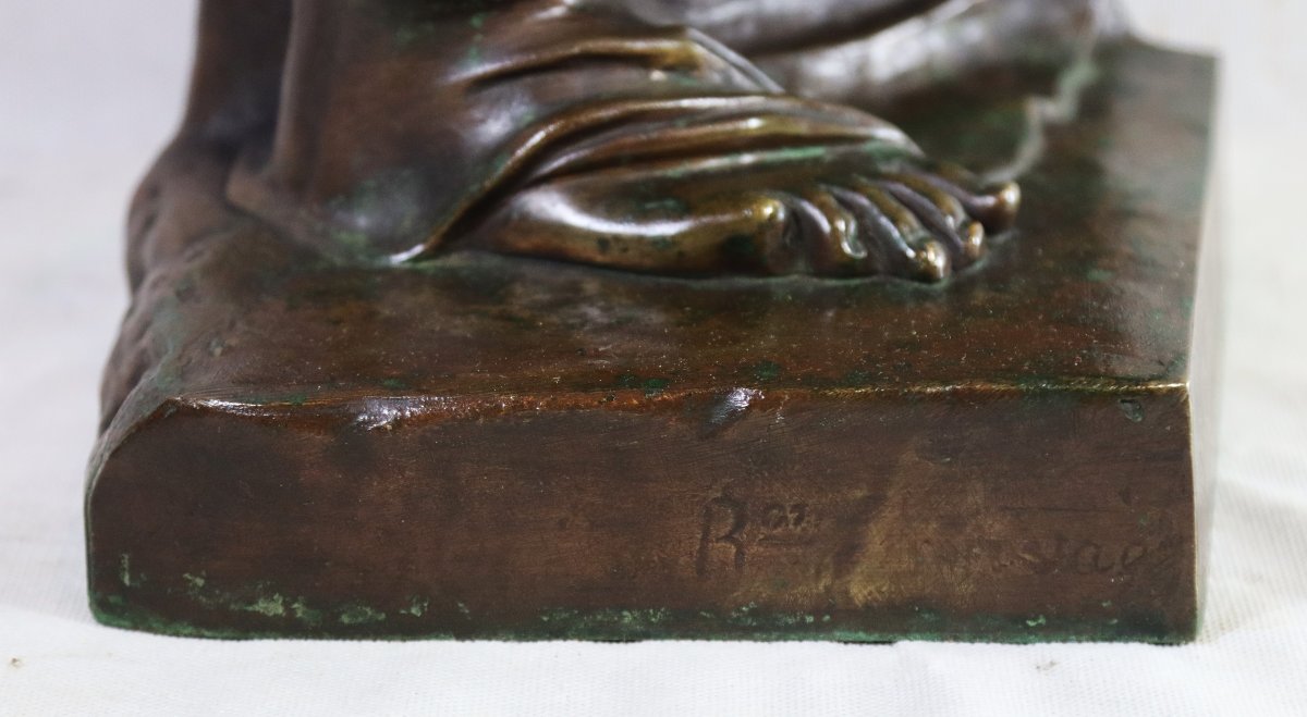 Ron Liod Sauvage (19th Century), Large Bronze Sculpture "venus De Milo", Signed, 19th Century-photo-3