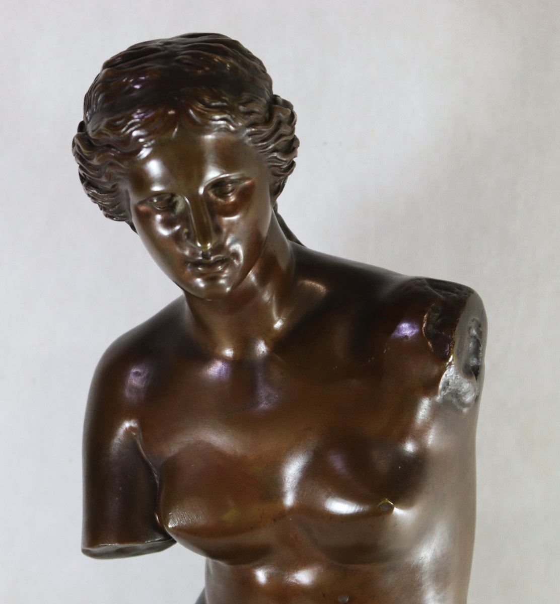 Ron Liod Sauvage (19th Century), Large Bronze Sculpture "venus De Milo", Signed, 19th Century-photo-5