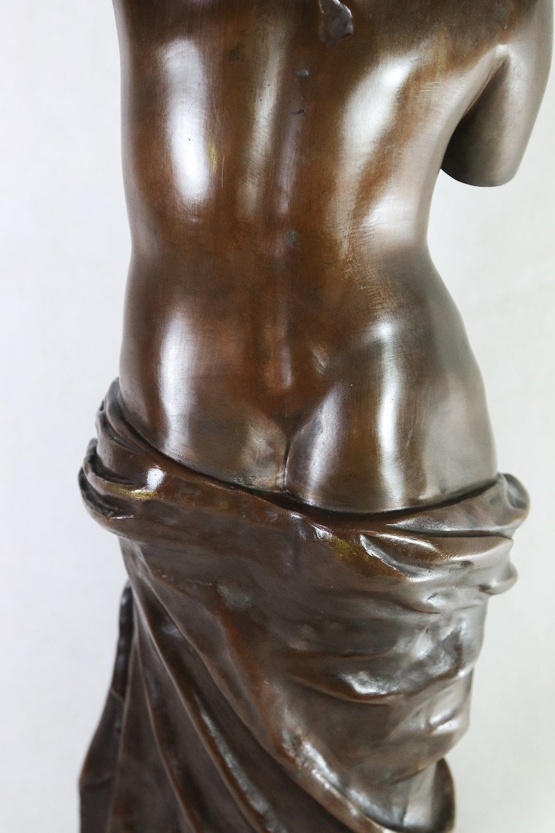 Ron Liod Sauvage (19th Century), Large Bronze Sculpture "venus De Milo", Signed, 19th Century-photo-8