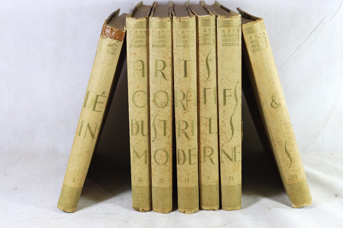 Complete Series, 7 Volumes "exposition Of Decorative Arts", Paris 1925