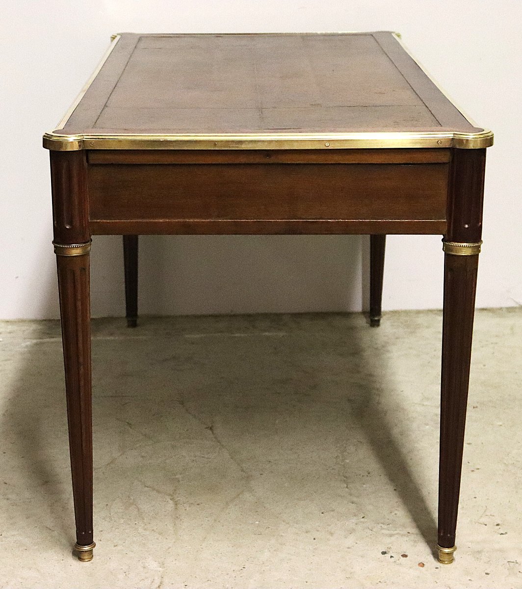 Pierre-françois Guignard (1740-1794), Louis XVI Bureau Plat, Stamped, 18th Century-photo-4