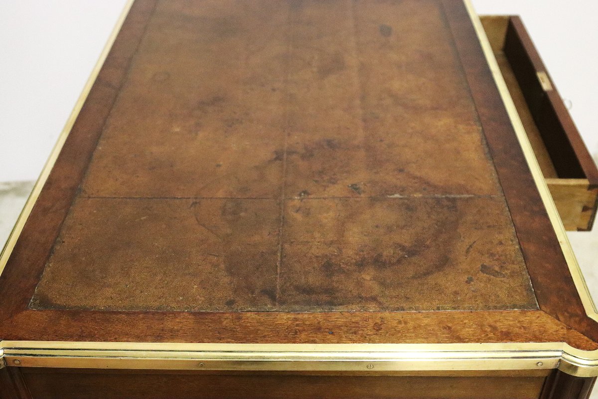Pierre-françois Guignard (1740-1794), Louis XVI Bureau Plat, Stamped, 18th Century-photo-8