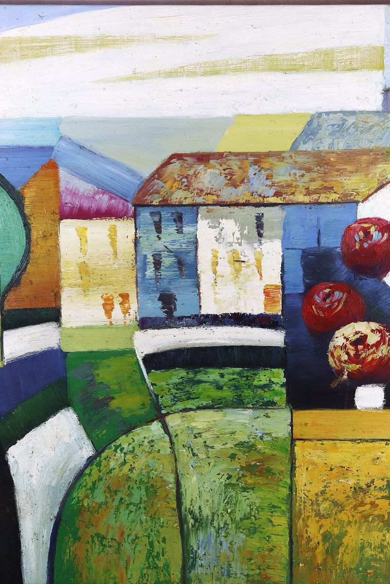 W. ADAM ( XXe), Grande HST " Cubiste ", signé, XXe-photo-2