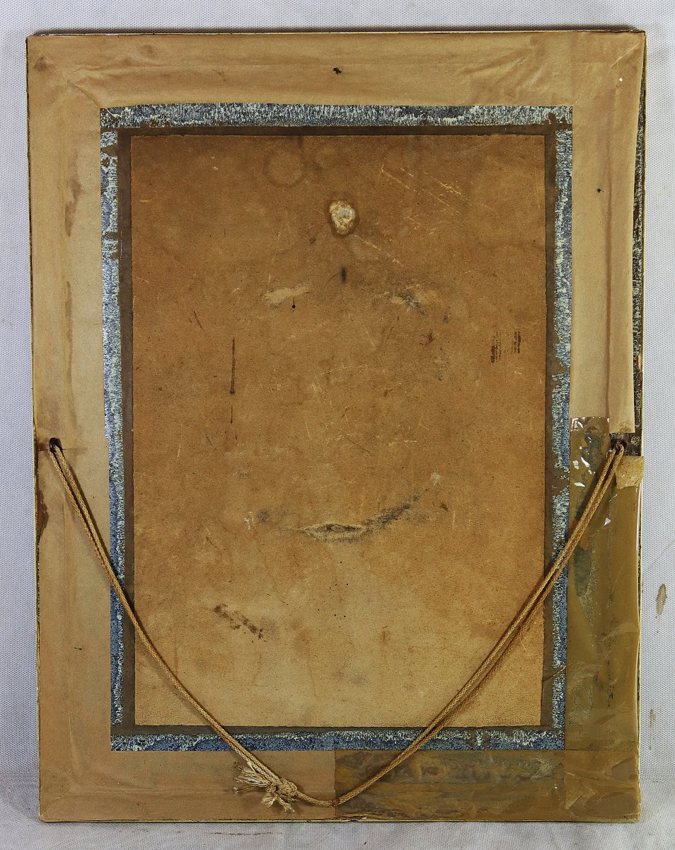 D'après George ROMNEY (1734-1802), Pastel " Serena lisant ", XIXe-photo-2