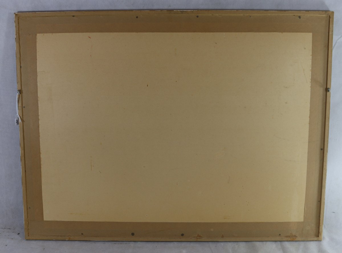 Georges Goursat dit SEM (1863-1934), Lithographie " l'homme au parapluie ", signé, vers 1910-photo-3