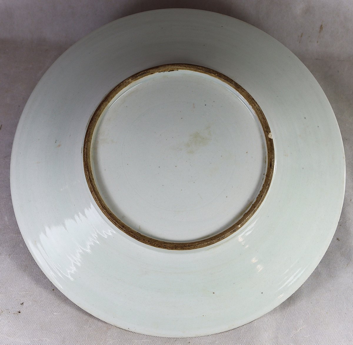 China 19th Century, Large Canton Porcelain Dish.-photo-5