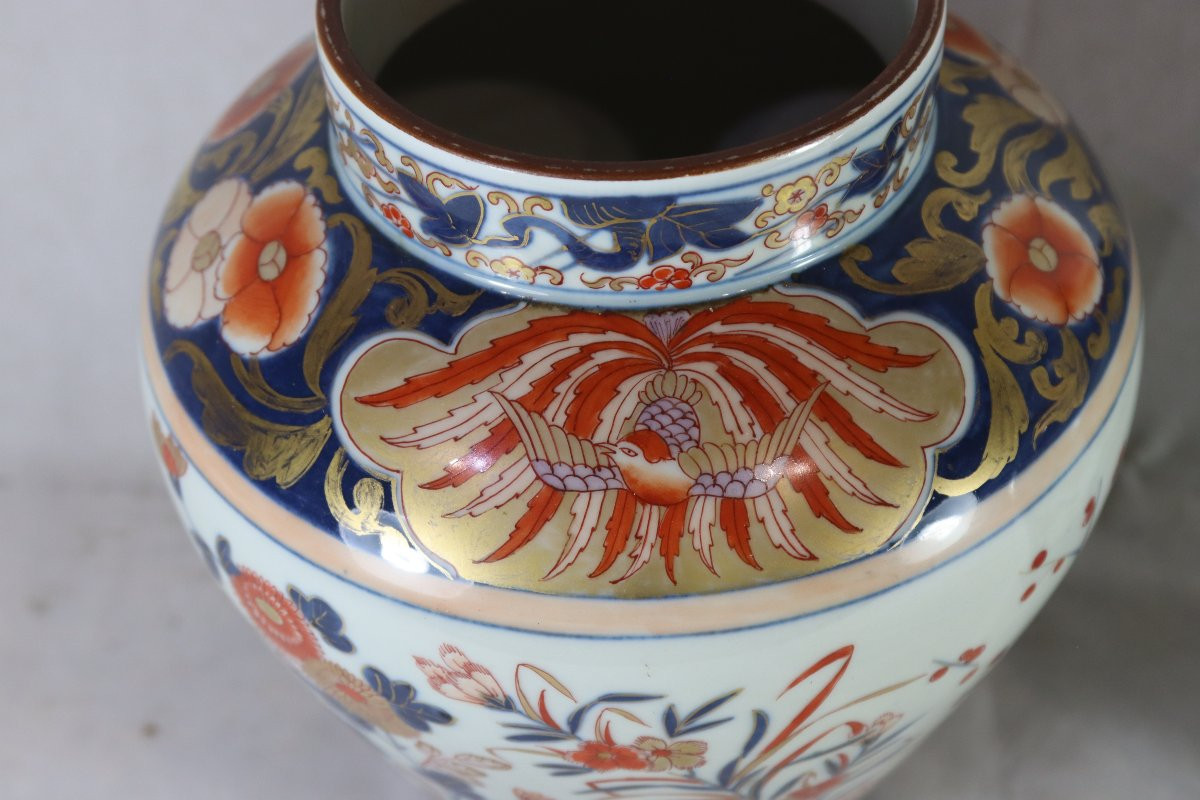 Paire de vases Bayeux, décor Imari, XXe-photo-2