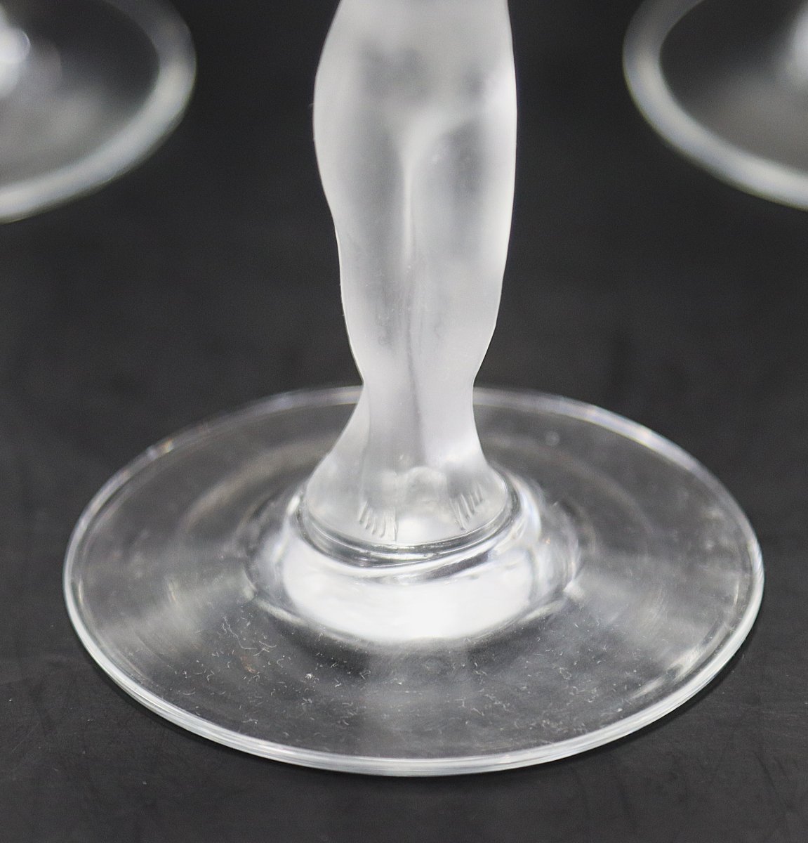 Série de 6 verres en cristal " Vénus ", XXe-photo-1