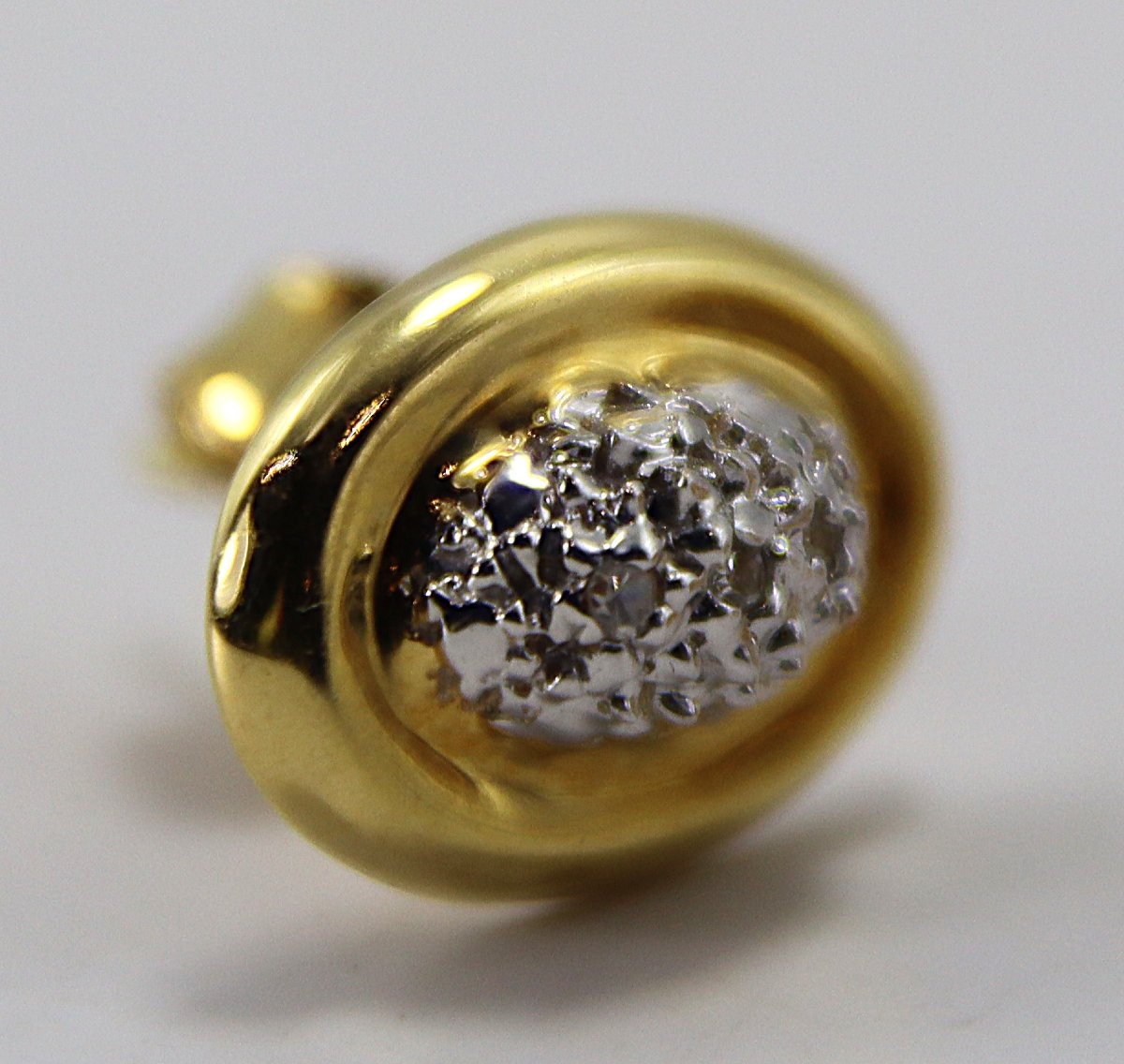 Pair Of 18k Gold Earrings, 2.13 Grams, 20th Century-photo-4