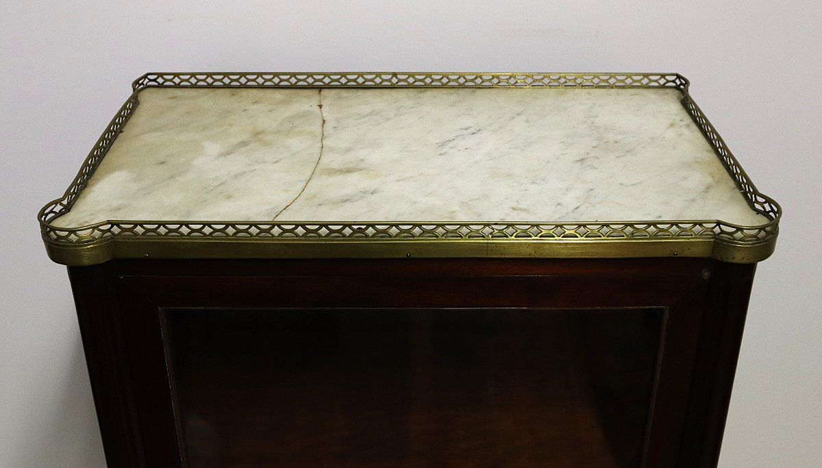 Louis XVI Style Mahogany Display Cabinet, Early 19th Century-photo-1