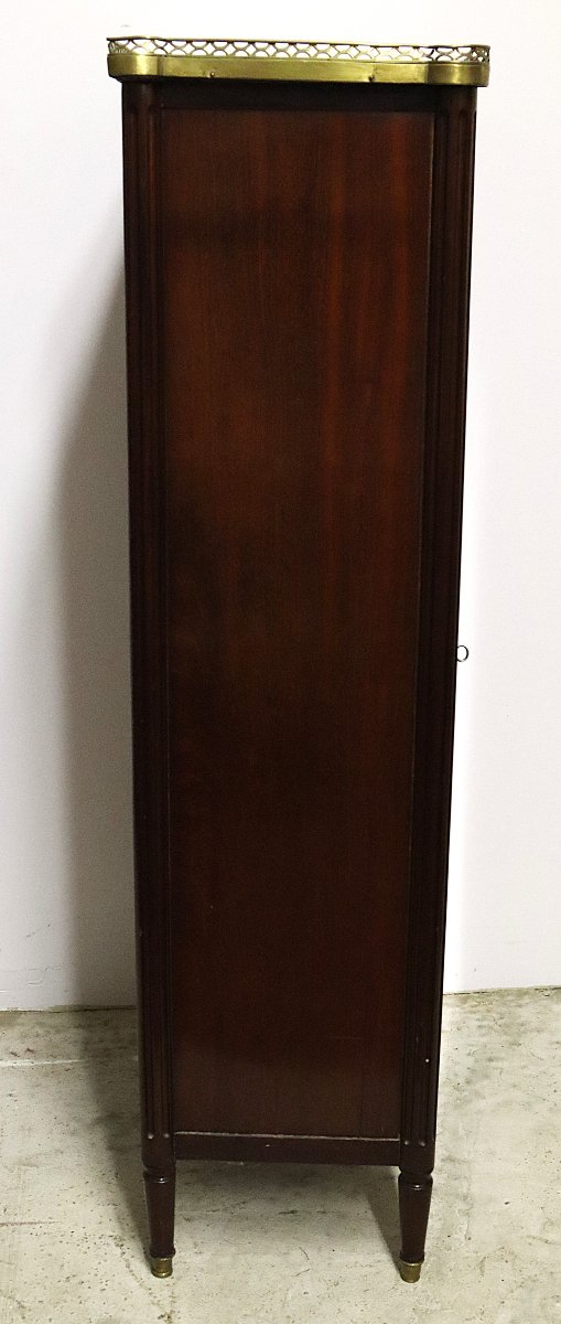 Louis XVI Style Mahogany Display Cabinet, Early 19th Century-photo-4