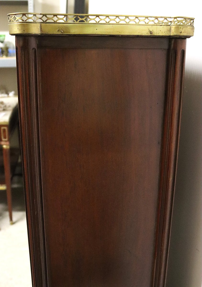 Louis XVI Style Mahogany Display Cabinet, Early 19th Century-photo-5