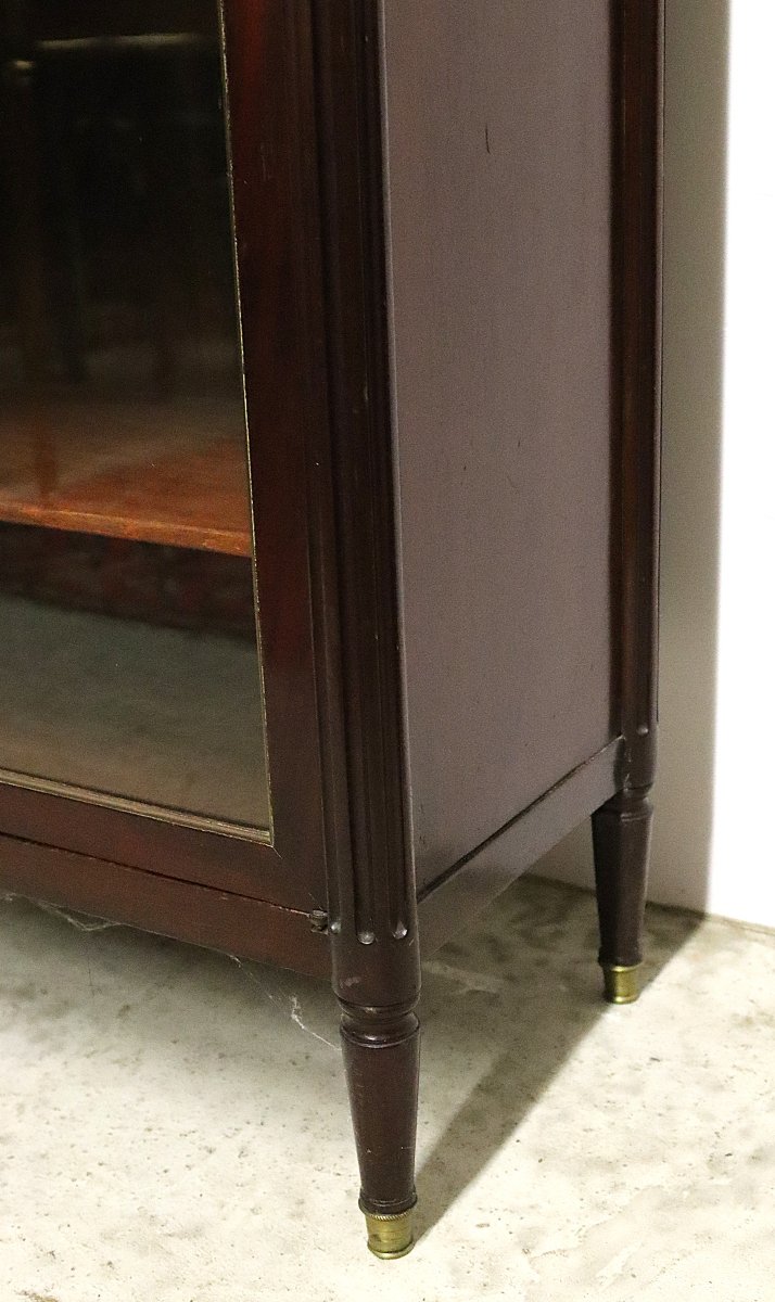 Louis XVI Style Mahogany Display Cabinet, Early 19th Century-photo-7