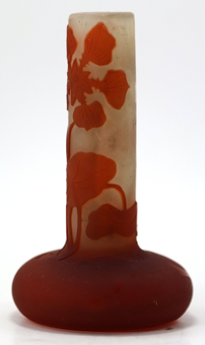 Emile Gallé Nancy (1846 -1904), Petit vase Art nouveau "Nénuphar", vers 1904-photo-4