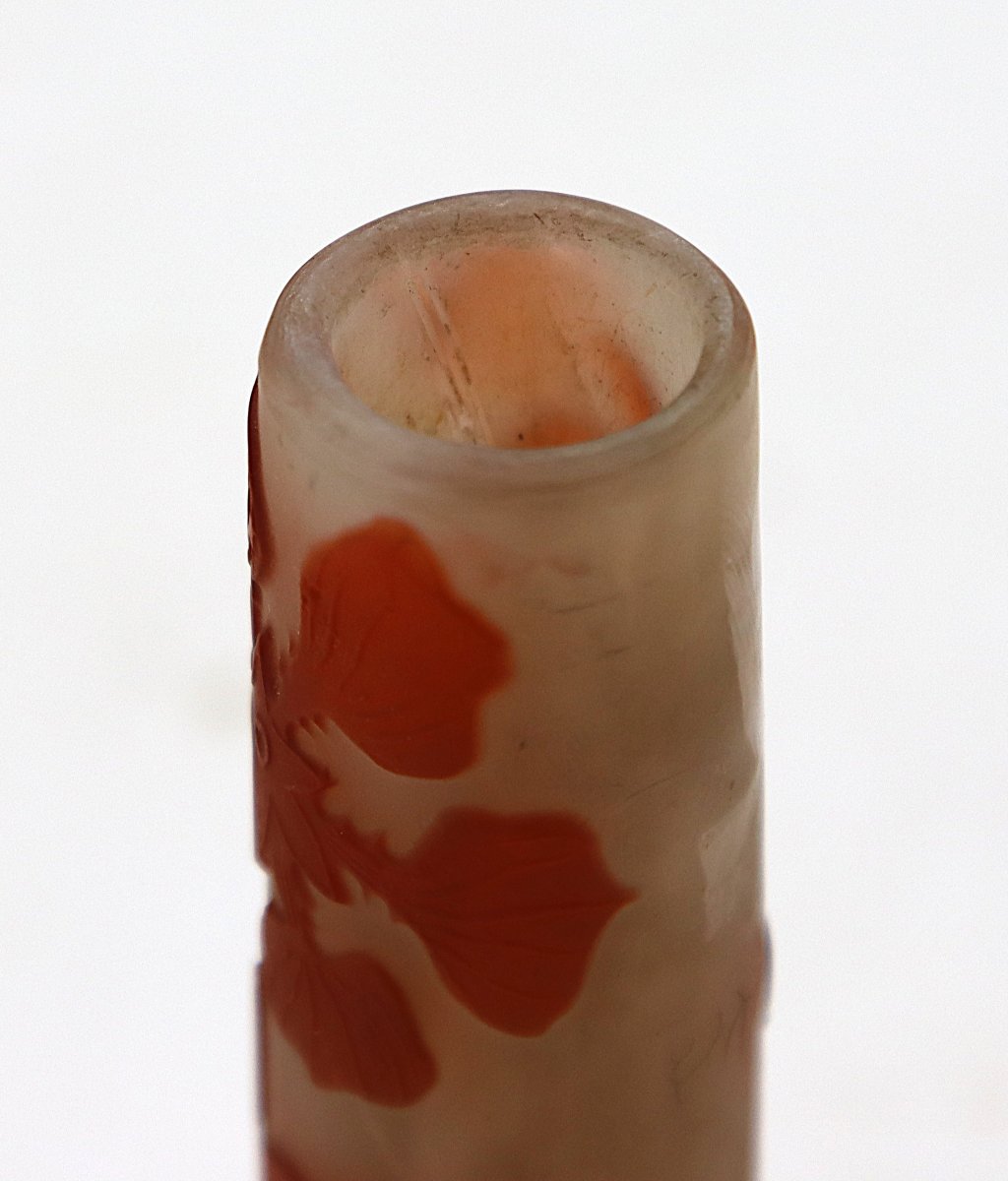 Emile Gallé Nancy (1846 -1904), Petit vase Art nouveau "Nénuphar", vers 1904-photo-1