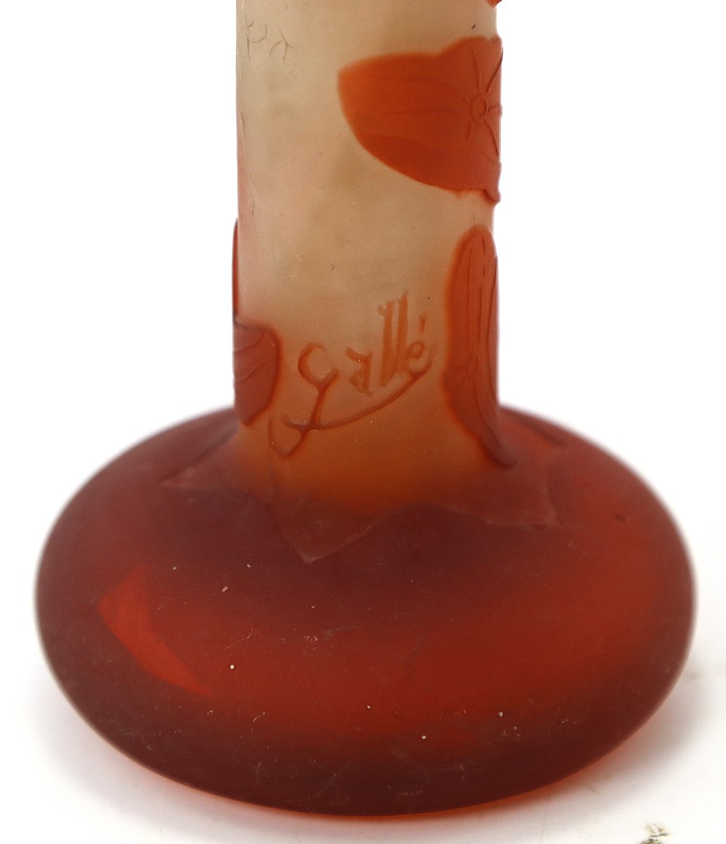 Emile Gallé Nancy (1846 -1904), Petit vase Art nouveau "Nénuphar", vers 1904-photo-4