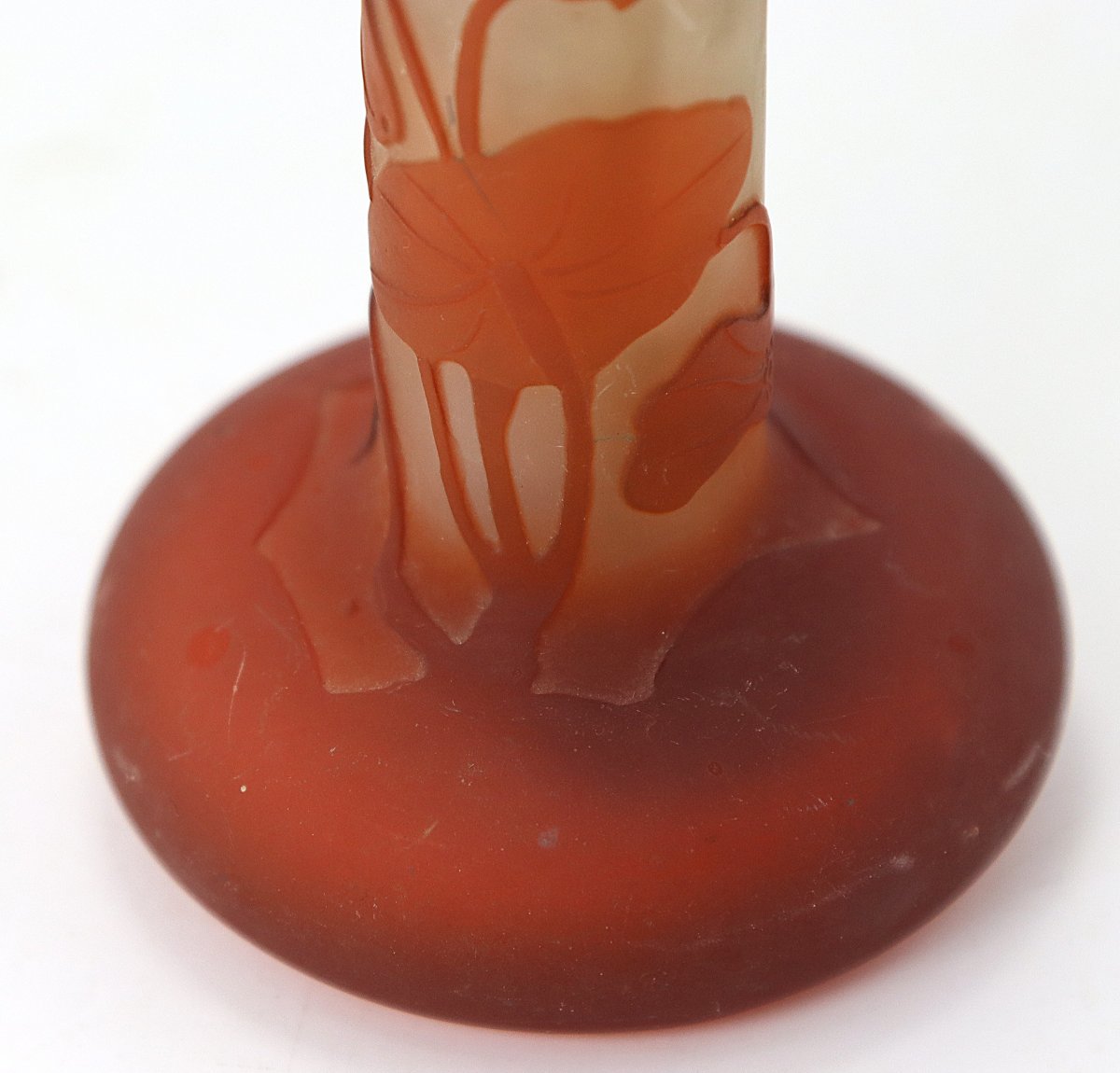 Emile Gallé Nancy (1846 -1904), Petit vase Art nouveau "Nénuphar", vers 1904-photo-6