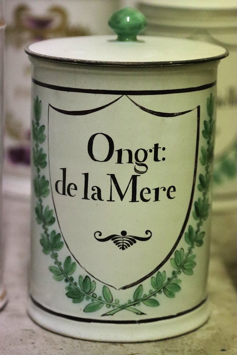 Gosse Manufactory In Paris, Set Of 55 Porcelain Apothecary Jars, Signed, 19th Century-photo-7