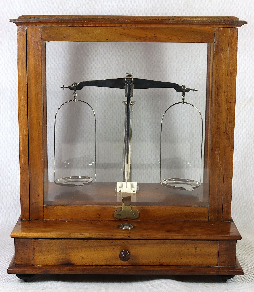 Balance Trébuchet de pharmacie, Fin XIXe-photo-2