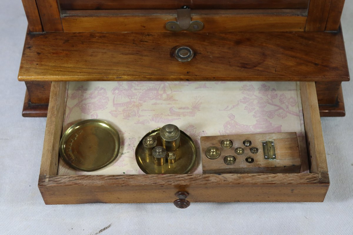 Balance Trébuchet de pharmacie, Fin XIXe-photo-4