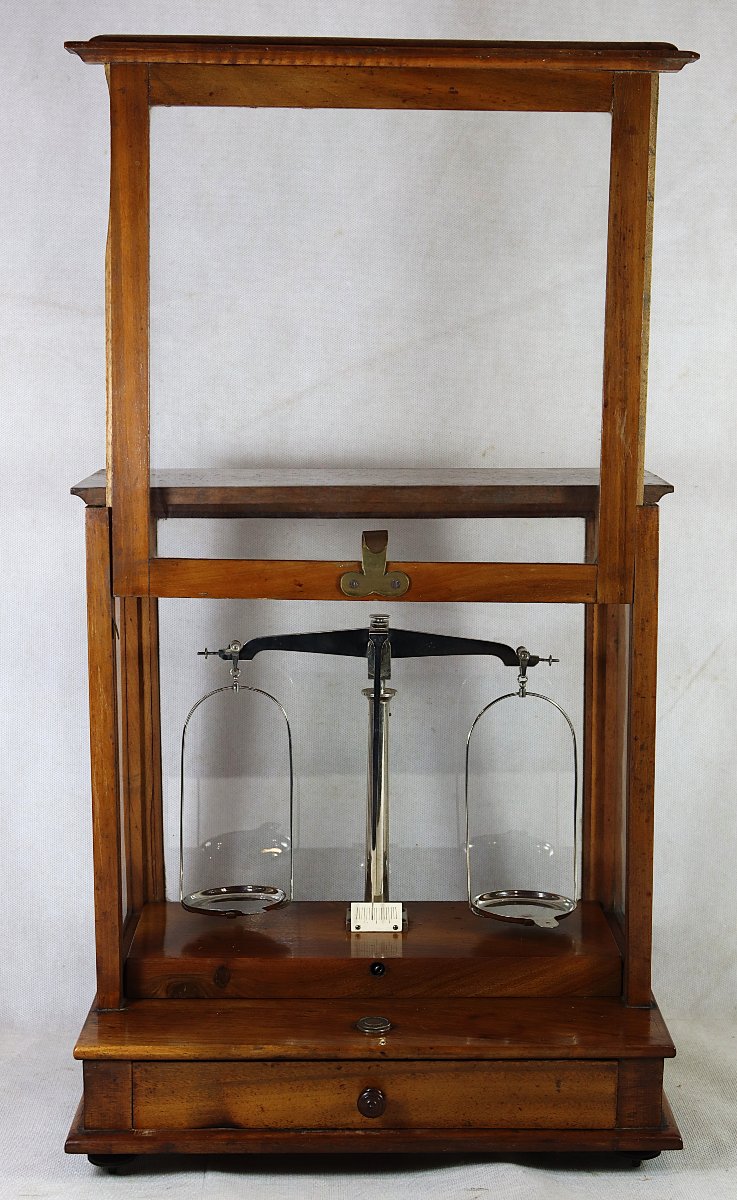 Balance Trébuchet de pharmacie, Fin XIXe-photo-2