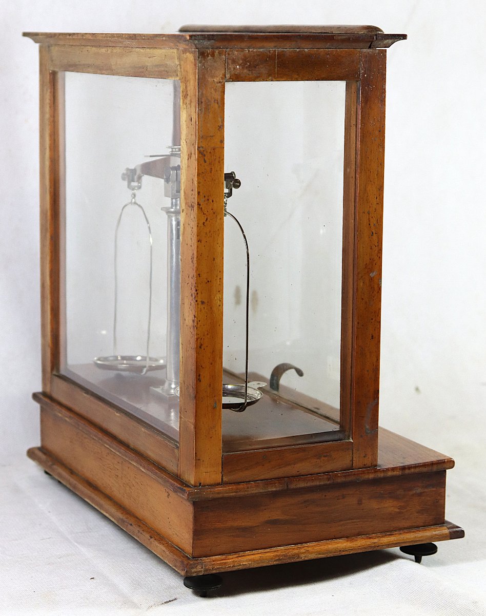 Balance Trébuchet de pharmacie, Fin XIXe-photo-3