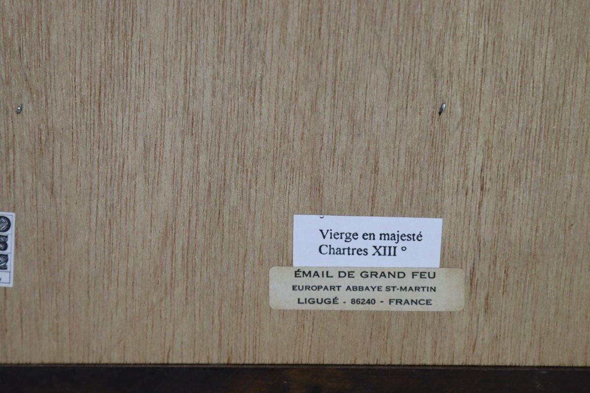 Marguerite SORNIN (1883-1974), Ensemble de 4 plaques émaux sur cuivre "religieux", XXe-photo-3