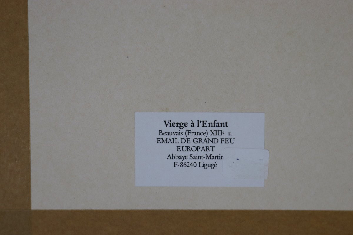 Marguerite SORNIN (1883-1974), Ensemble de 4 plaques émaux sur cuivre "religieux", XXe-photo-5