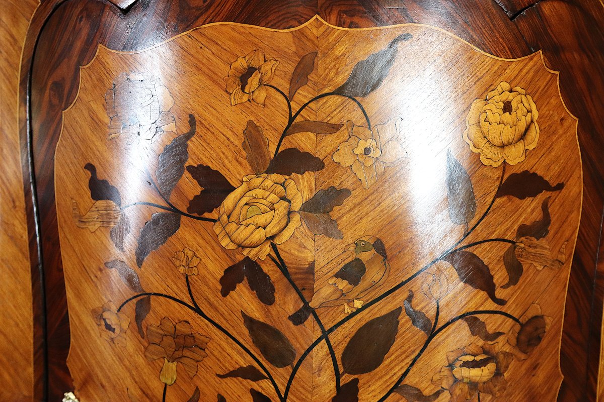 François Reizell (cabinetmaker, Paris, Master In 1764), Pair Of Louis XV Corner Cabinets, 18th Century-photo-1