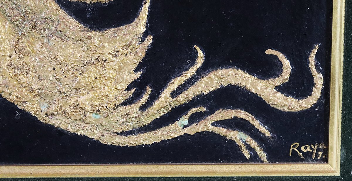 Raya Sorkine (1936-2022), Painting Hsc "firebird", Signed, XX-photo-3