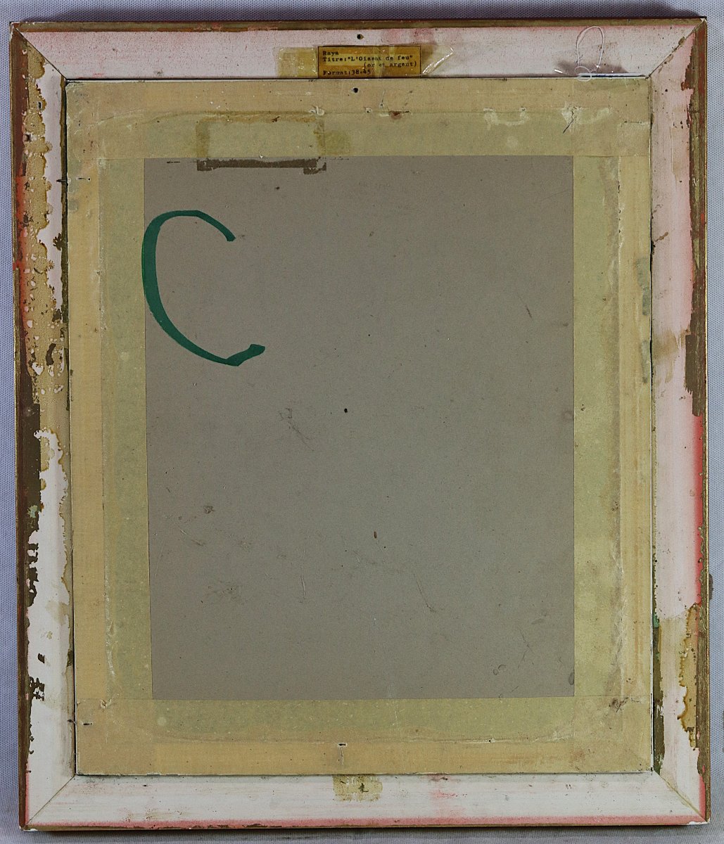 Raya Sorkine (1936-2022), Painting Hsc "firebird", Signed, XX-photo-1