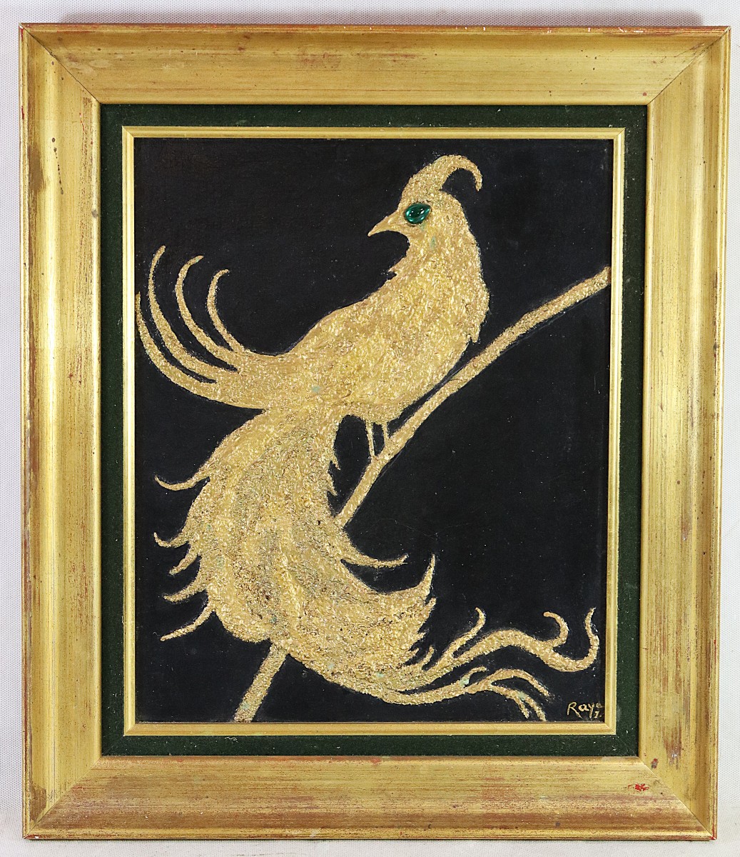 Raya Sorkine (1936-2022), Painting Hsc "firebird", Signed, XX