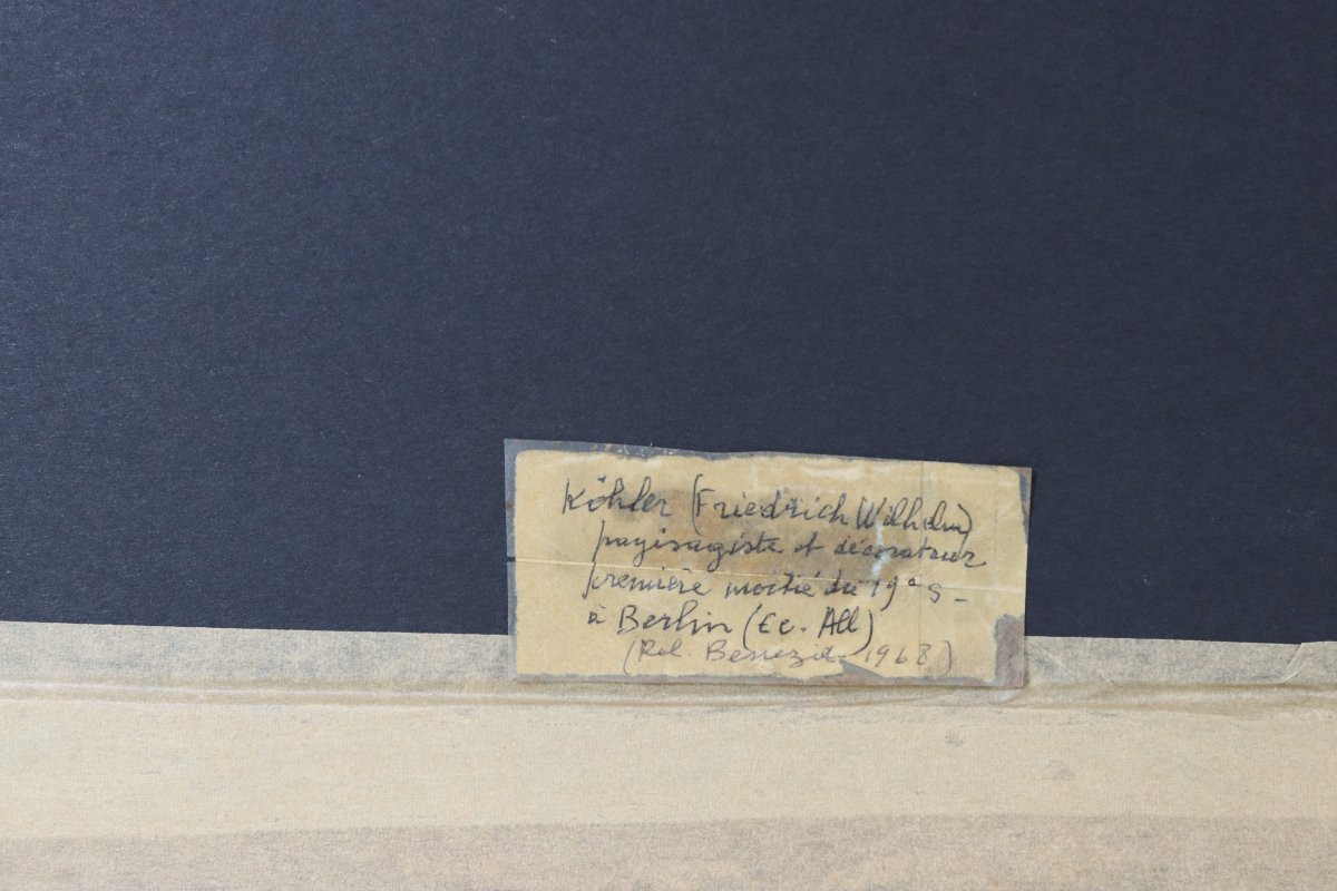 F. Kohler (actif au XIXe), Paire de Dessins " Attribues de Chasse et pêche ", signés, XIXe-photo-4