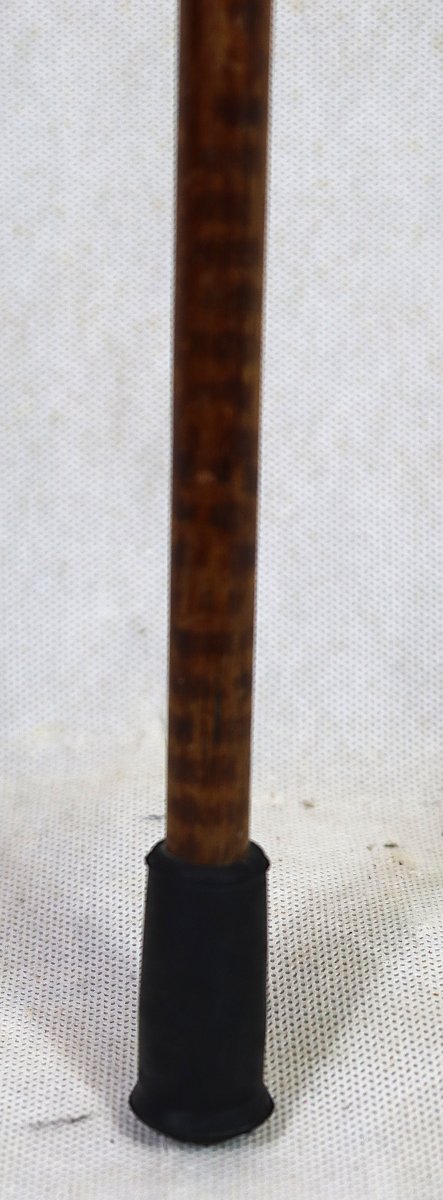 Canne en bois d'amourette et pommeau Argent, début XXe-photo-3