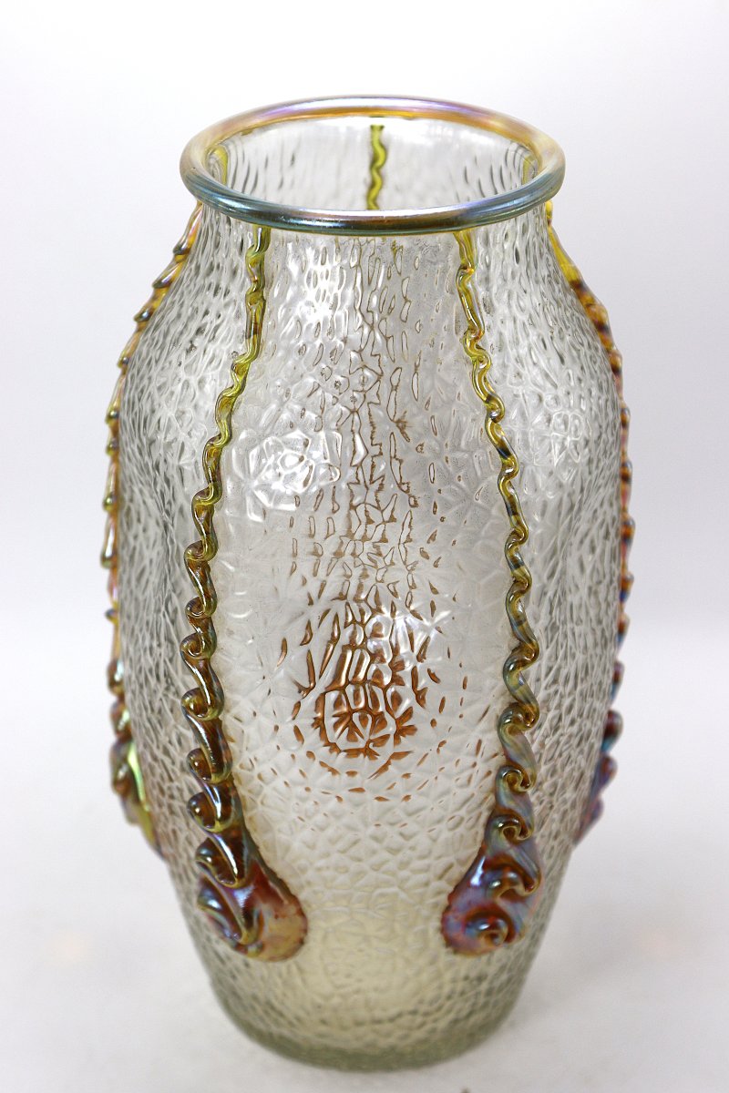 Johann LOETZ (1880-1940), Vase ovoîde " Nautilus ", vers 1904-photo-2