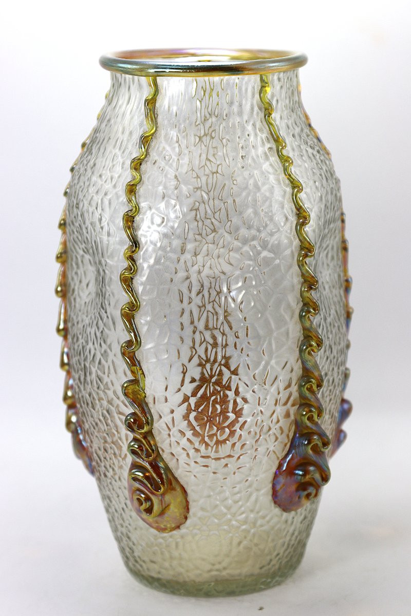 Johann LOETZ (1880-1940), Vase ovoîde " Nautilus ", vers 1904-photo-2