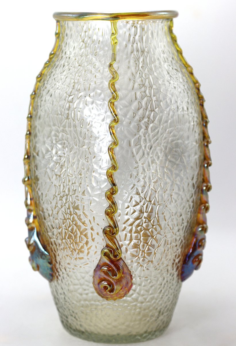 Johann LOETZ (1880-1940), Vase ovoîde " Nautilus ", vers 1904-photo-3