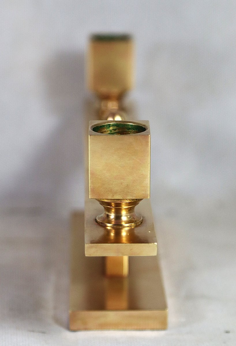 Paire de candélabre en bronze, d'époque Art déco, vers 1930-photo-5