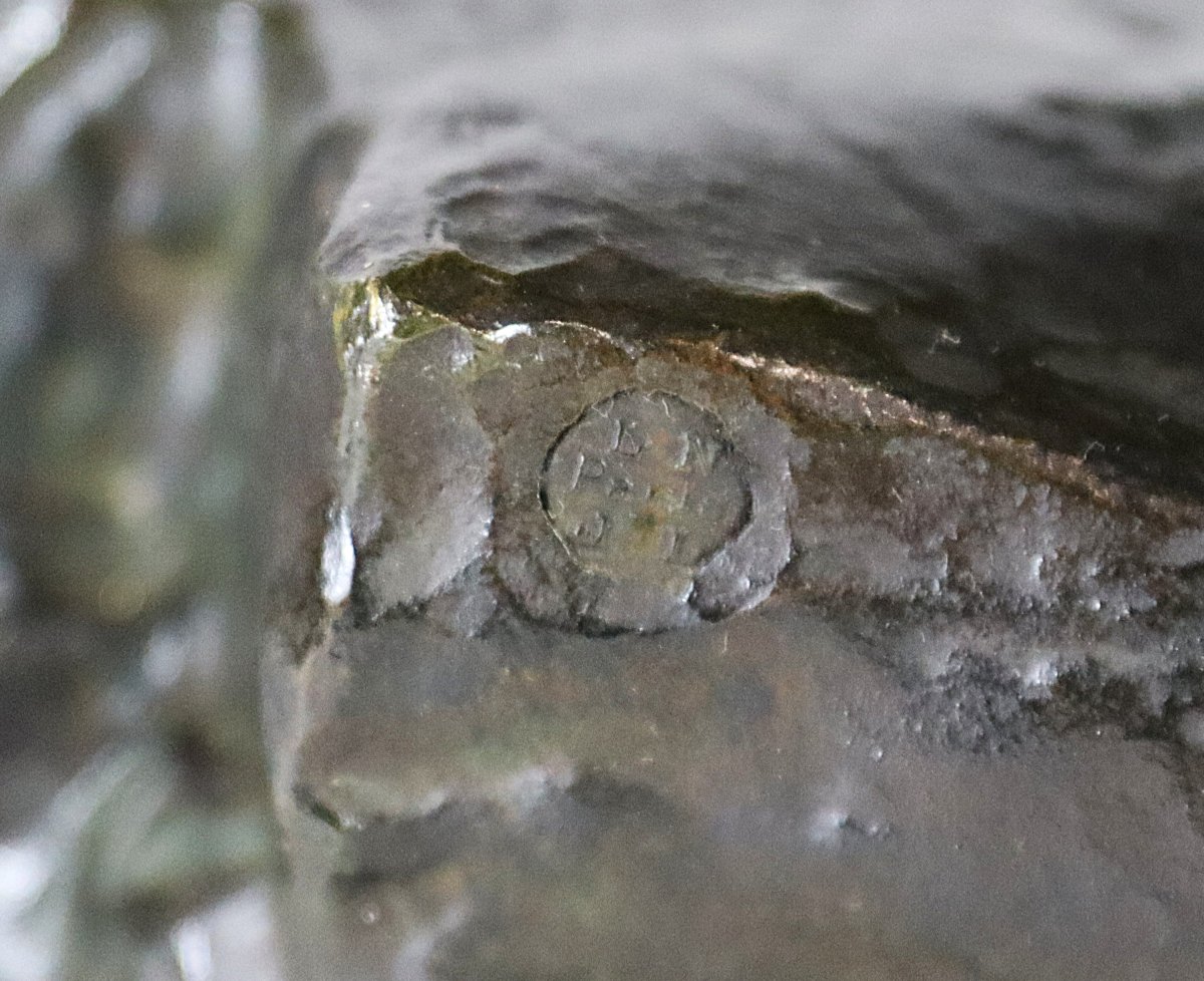 Pierre Le Faguays (1892-1962), Grande Sculpture en bronze " Le penseur ", vers 1930-photo-5