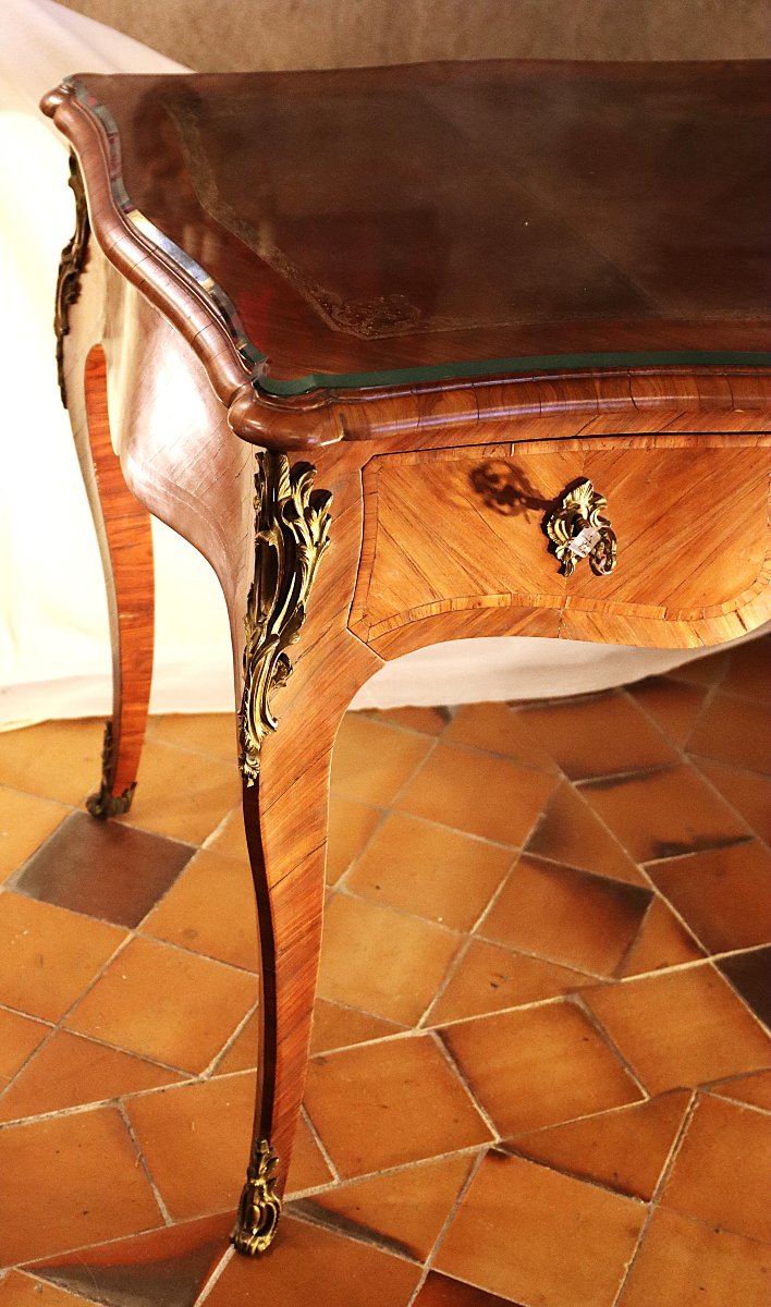 Bureau de style Louis XV, début XIXe-photo-4
