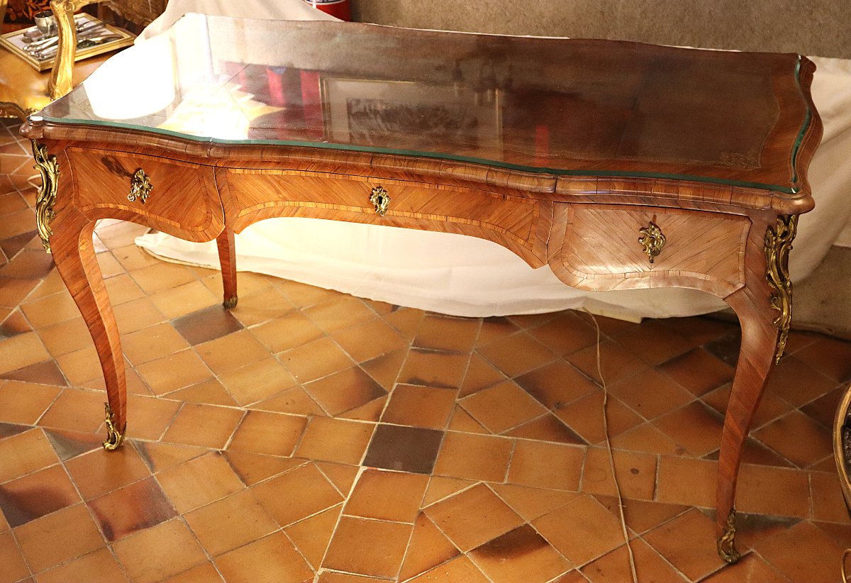 Bureau de style Louis XV, début XIXe-photo-8