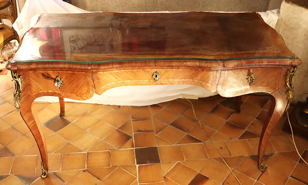 Bureau de style Louis XV, début XIXe