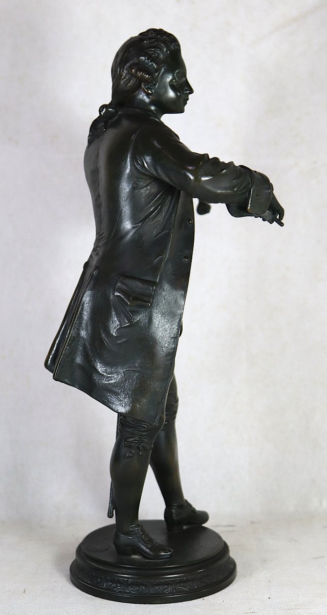 After Emile Bruchon, “mozart” Sculpture, 20th-photo-1