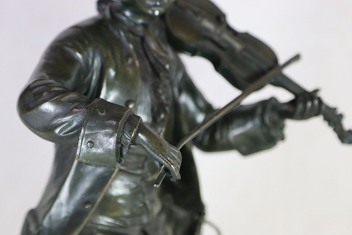 After Emile Bruchon, “mozart” Sculpture, 20th-photo-6