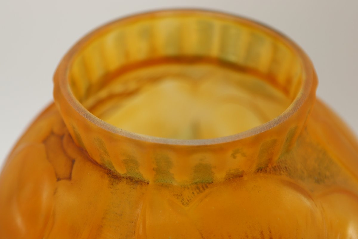 Pierre D'AVESN (1901-1990/91), Vase à décor de fleurs stylisé, 1930-photo-1