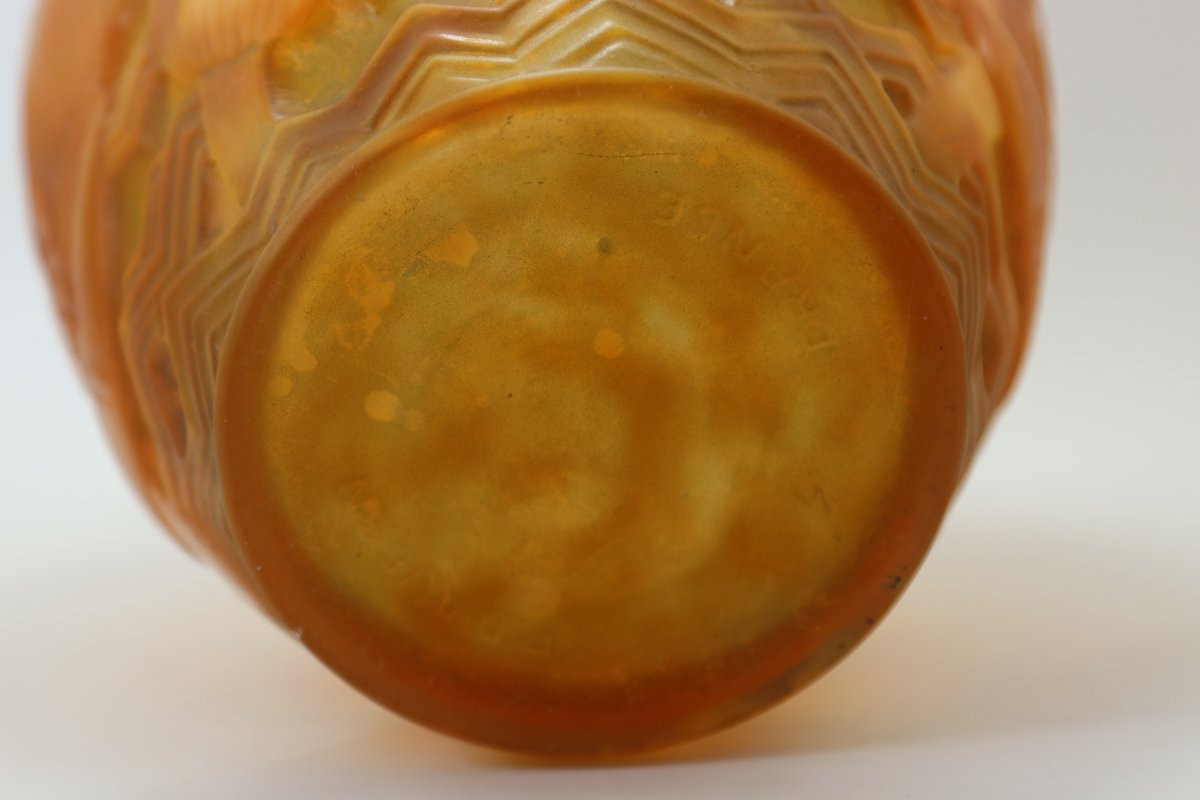 Pierre D'AVESN (1901-1990/91), Vase à décor de fleurs stylisé, 1930-photo-6