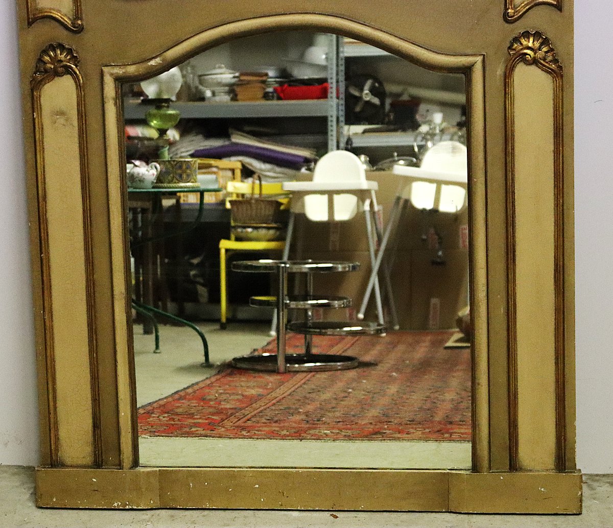 Trumeau " scène galante ", fin XIXe-photo-1