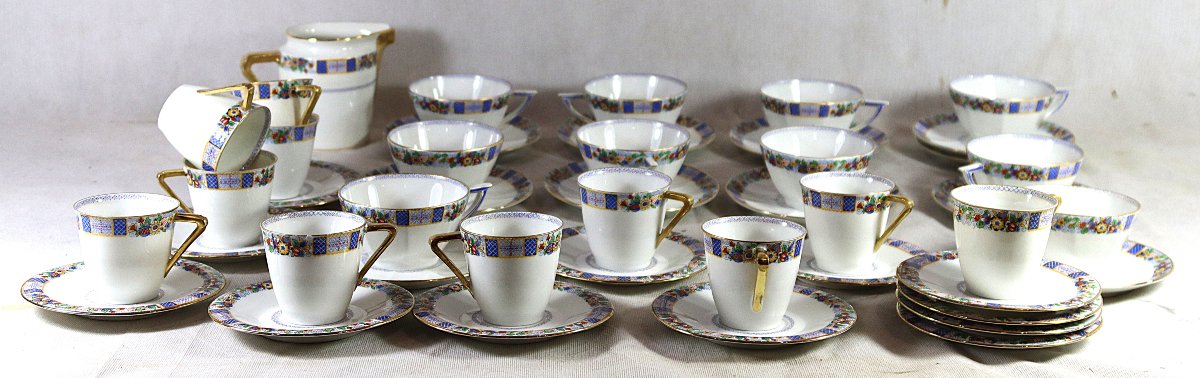 Robert Haviland, Service à café et thé, signé, vers 1920-photo-3