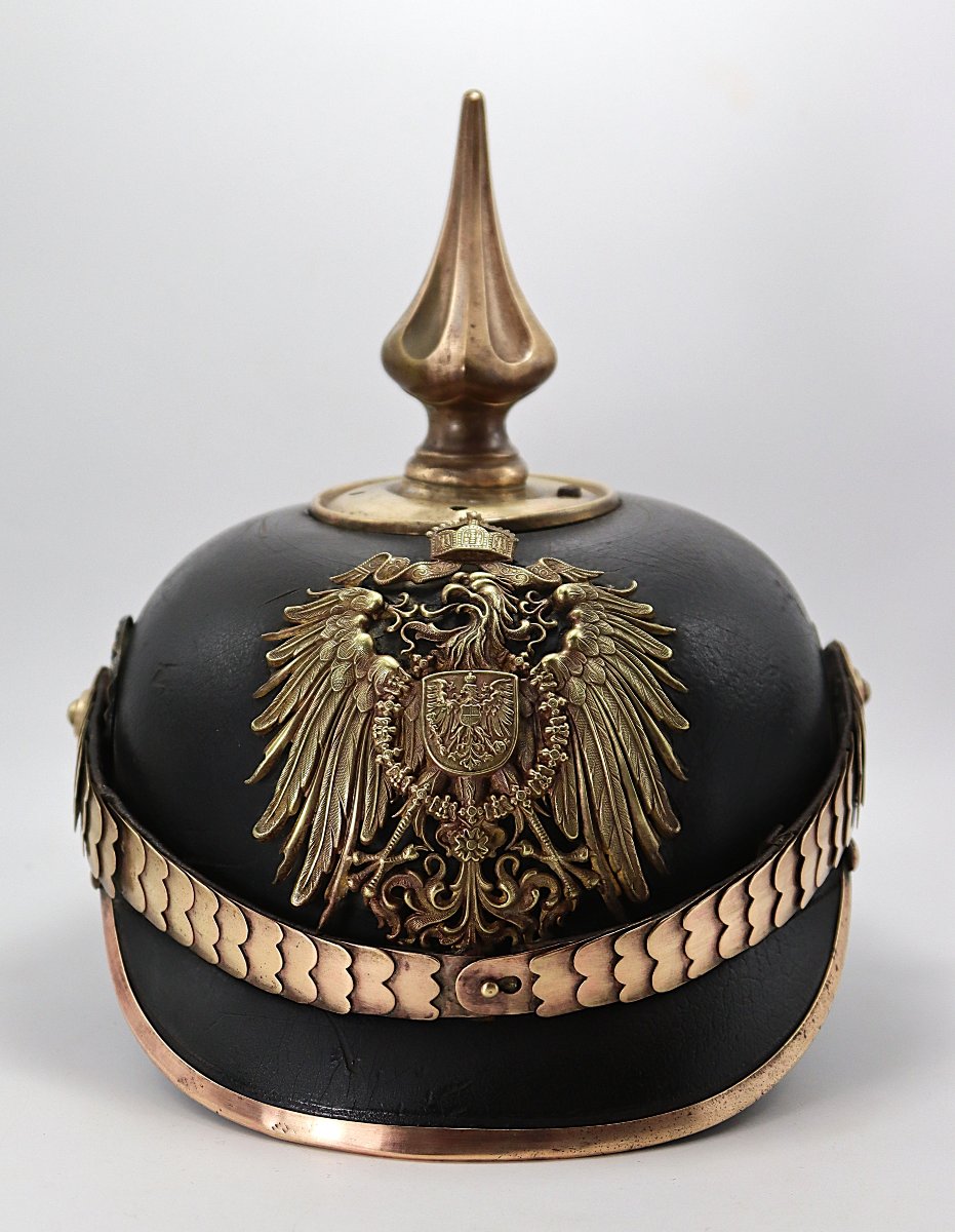 CASQUE DE REICHSGENDARME d'Alsace-Lorraine, fin XIXe-photo-2